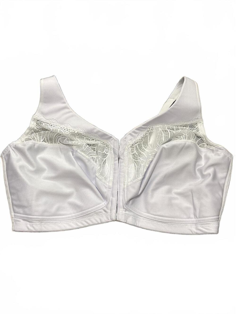 Glamorise White Full Coverage Front Closure Bra Size 44G